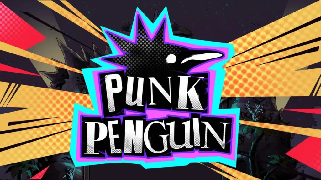 Punk Penguin স্লট গেমের গ্রাঞ্জি এবং বিদ্রোহী পেঙ্গুইন থিমযুক্ত ইন্টারফেস